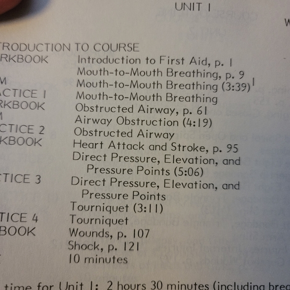 MULTIMEDIA STANDARD FIRST AID- STUDENT WORKBOOK - Picture 3 of 3